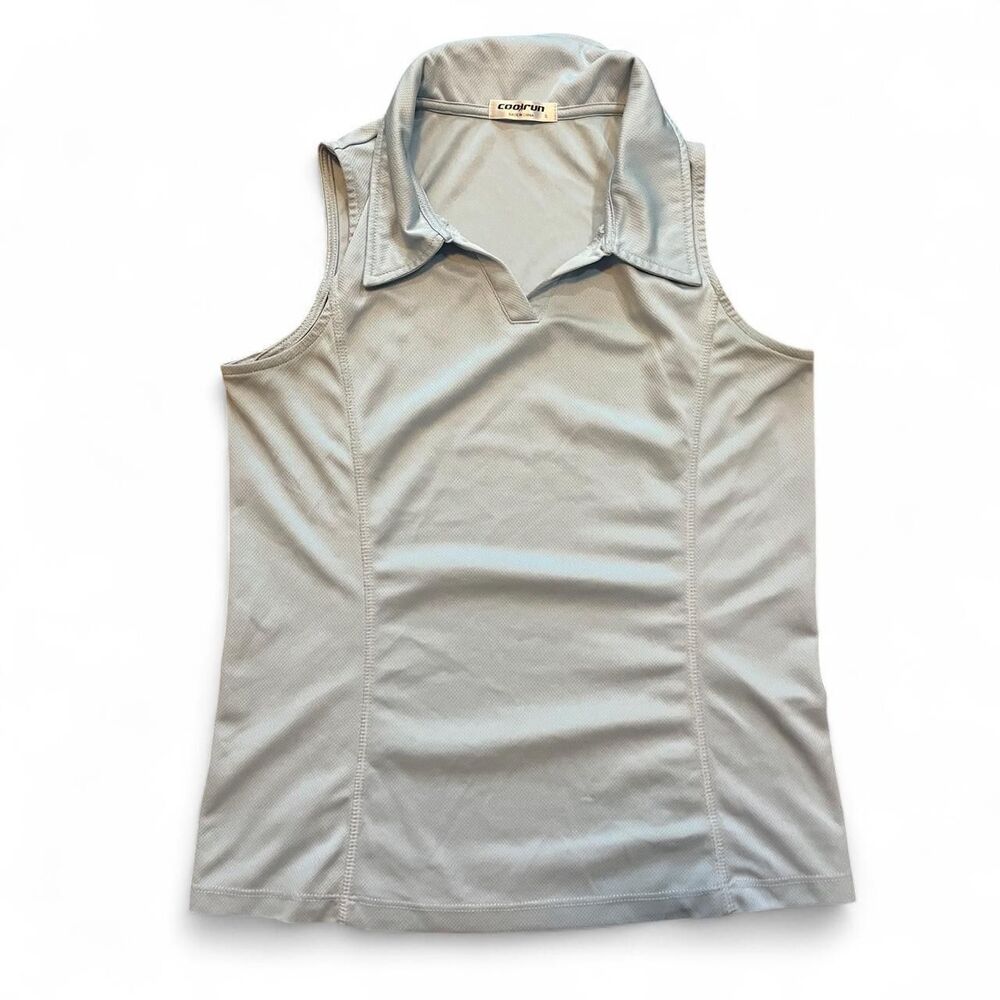 Cool Run Light Blue Compression Tank Women’s S Activewear Running Athleisure